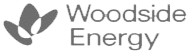 A logo of Woodside Energy.